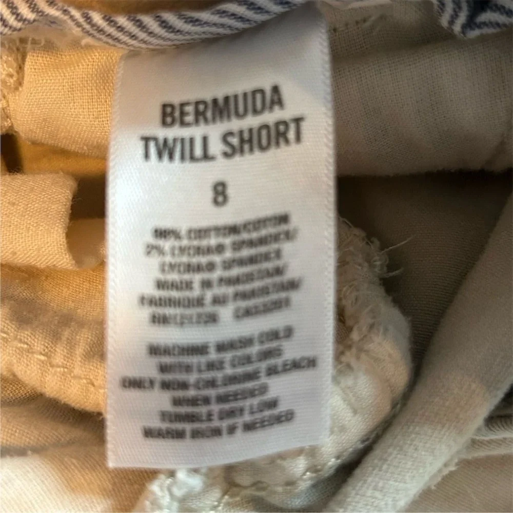 Aeropostale‎ Women's Bermuda Twill Shorts Size 8 Beige Summer Casual